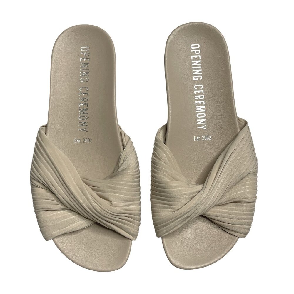 Opening Ceremony Beige Slides - Size 6, Hardly Worn